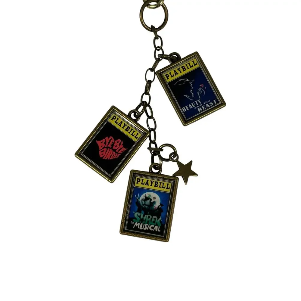 Broadway Playbill Beauty Beast Bye Bye Birdie Shrek Gold Star Christmas Ornament